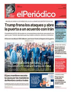 La portada de EL PERIÓDICO del 24 de marzo de 2026