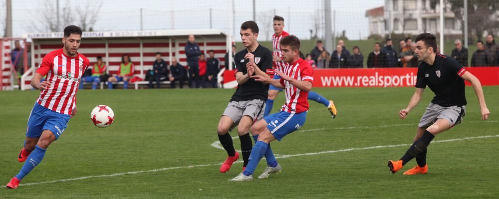 Partido entre el Sporting B y el Athletic B