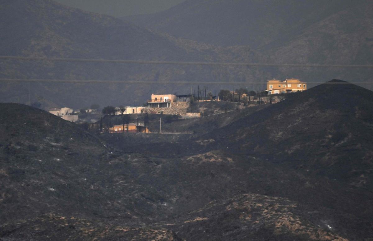 El incendio de Los Gallardos, Almería, en imágenes.