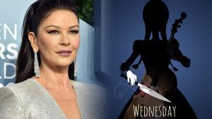 Catherine Zeta-Jones, tras el anuncio de que será Morticia Addams en ’Miércoles’, la nueva serie de Tim Burton.