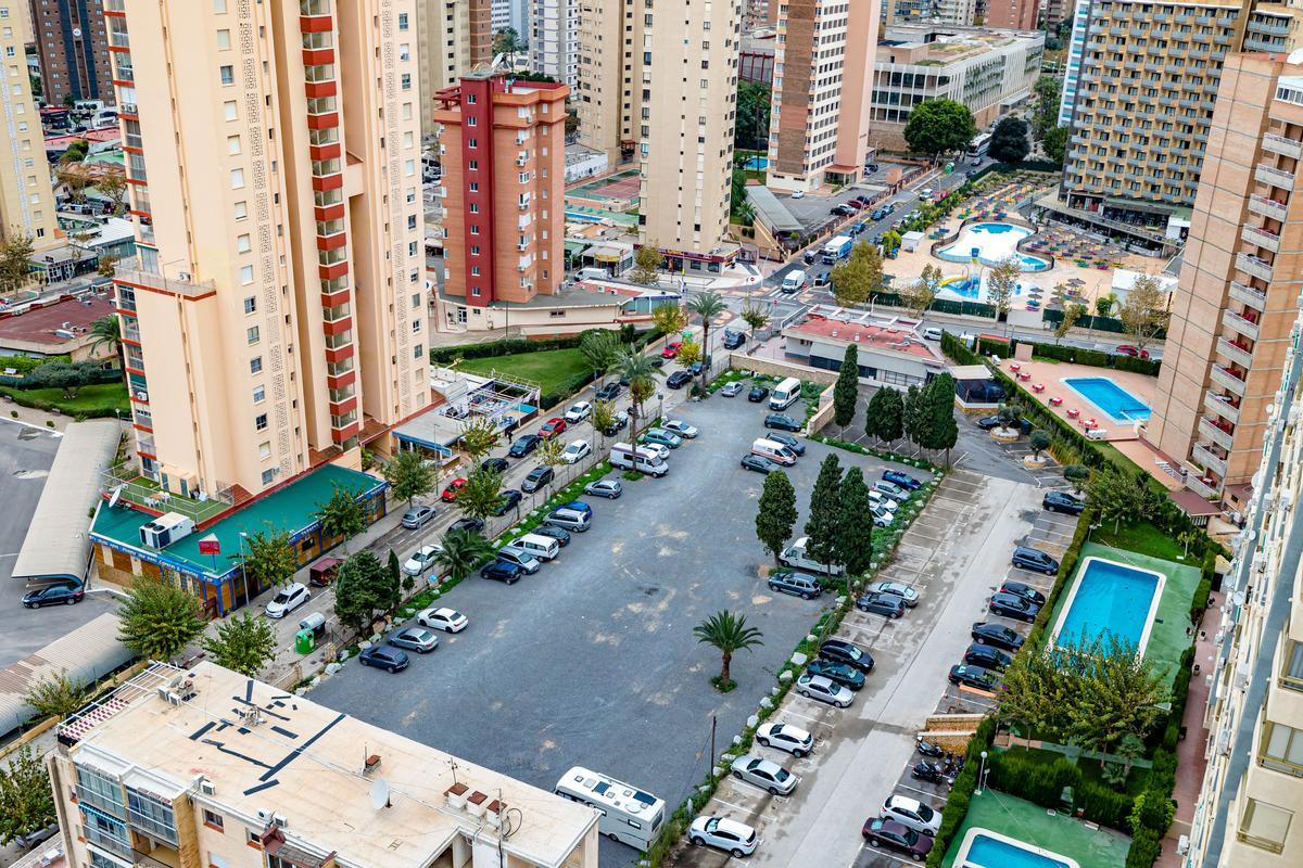 El aparcamiento disuasorio de la calle Jaén de Benidorm.