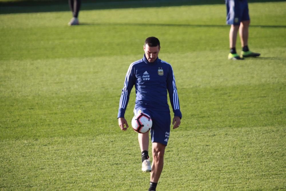 Segundo entrenamiento de la Argentina de Messi en Son Bibiloni