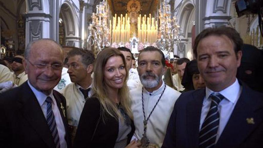 El corazón cofrade de Banderas se reencuentra con su Virgen de Málaga