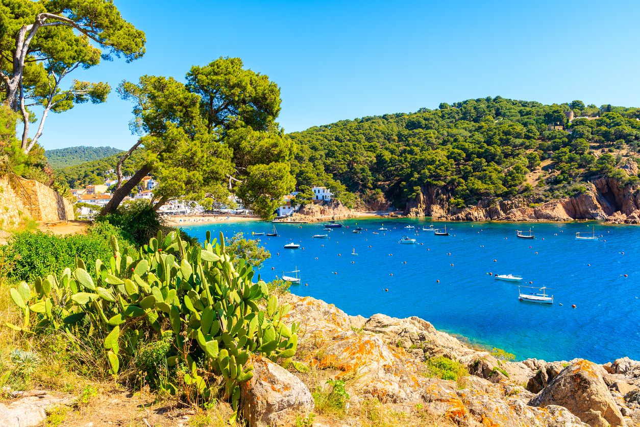 Vistas sobre el Mediterráneo desde Tamariu