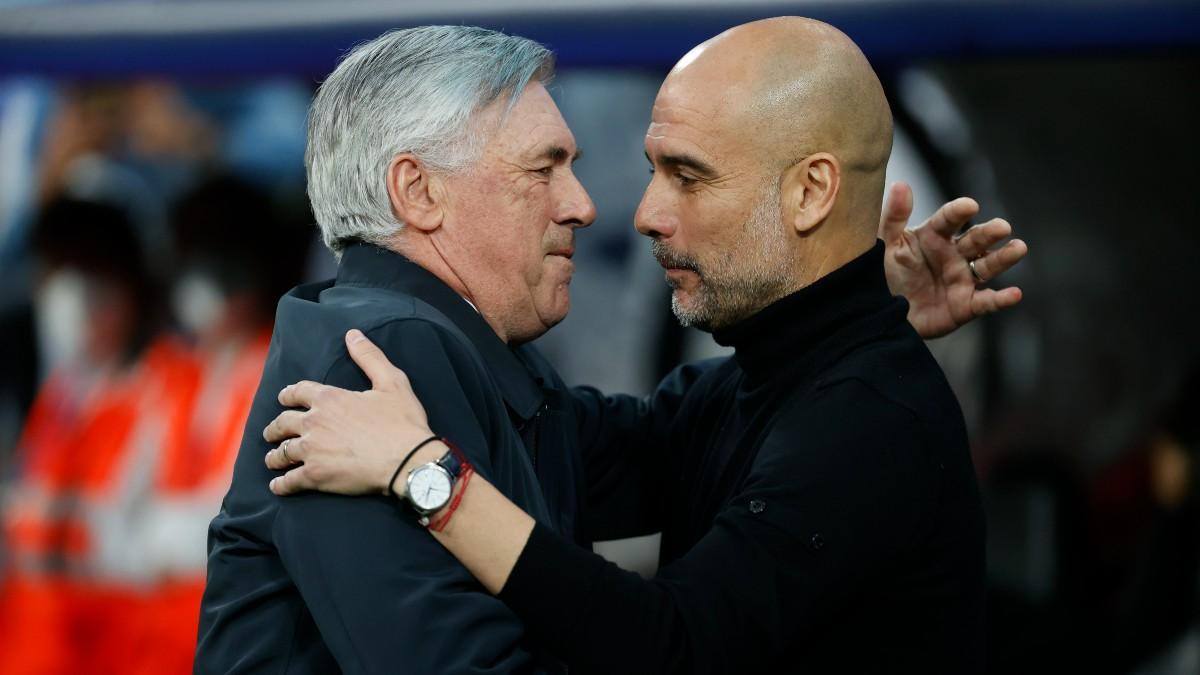 Carlo Ancelotti y Pep Guardiola