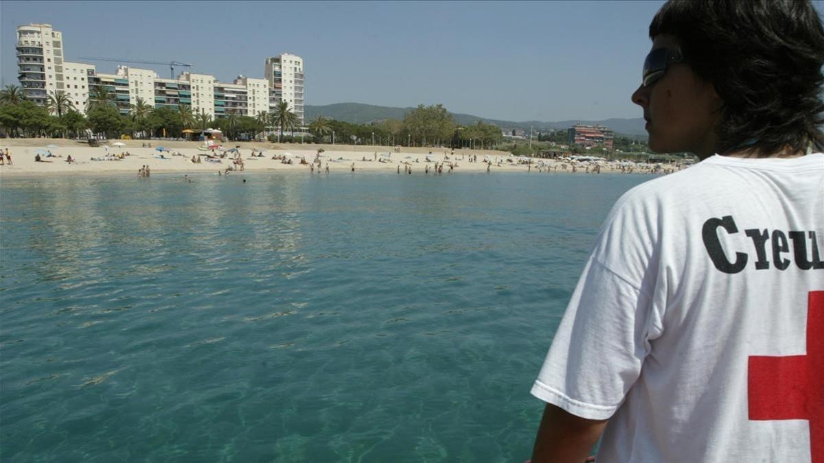 Playa de Varador, en Mataró