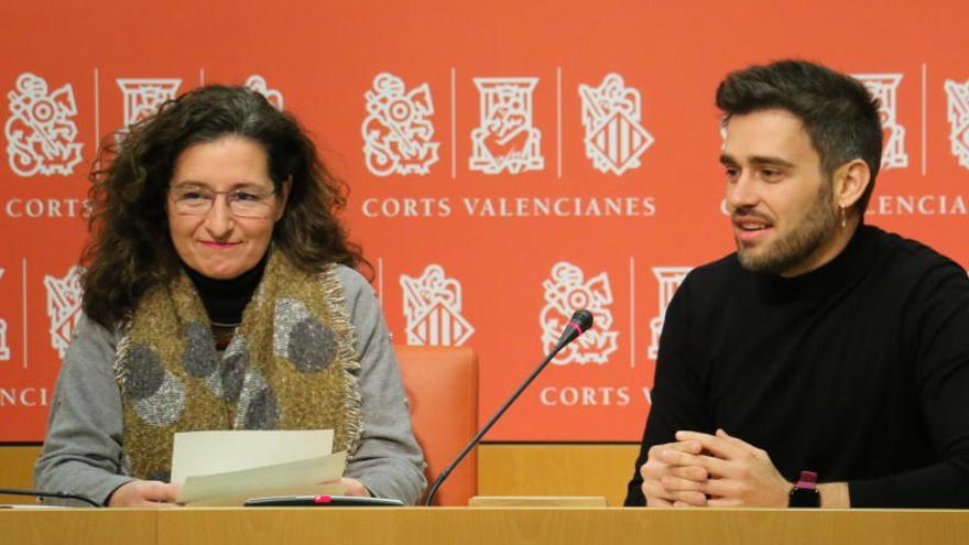 Graciela Ferrer y Fran Ferri, en las Corts