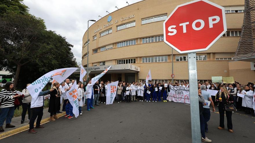 Manifestación de los médicos en Castellón