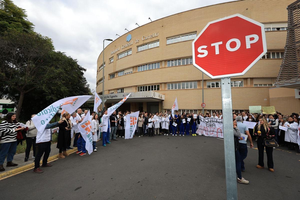 Manifestación de los médicos en Castellón