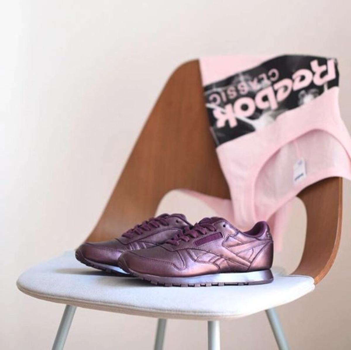 Las zapatillas rosas metalizadas de Reebok