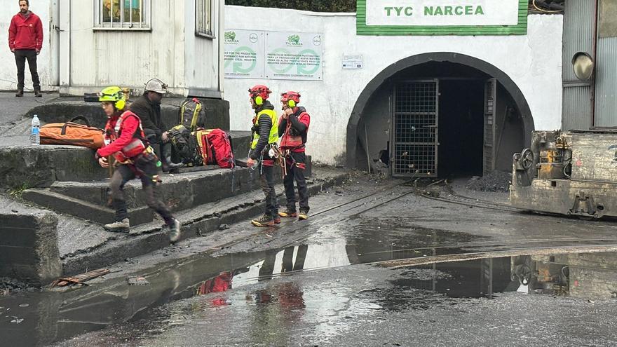 La inspección del día antes en la mina de Asturias se realizó en la misma zona donde se produjo el derrumbe