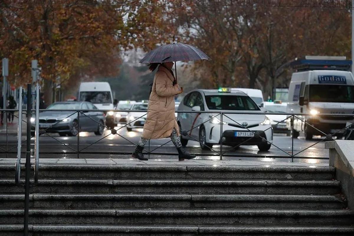 AEMET pone sobre aviso y los registros apuntan a 30 mm de acumulado para este jueves en Madrid por la borrasca Nuria