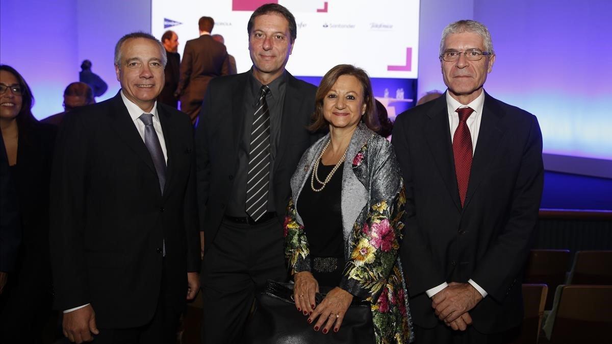 Pere Navarro, Luis Mauri, Cristina Gallach e Isaías Táboas.