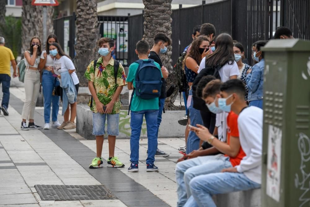 Vuelta al cole de los alumnos de Secundaria