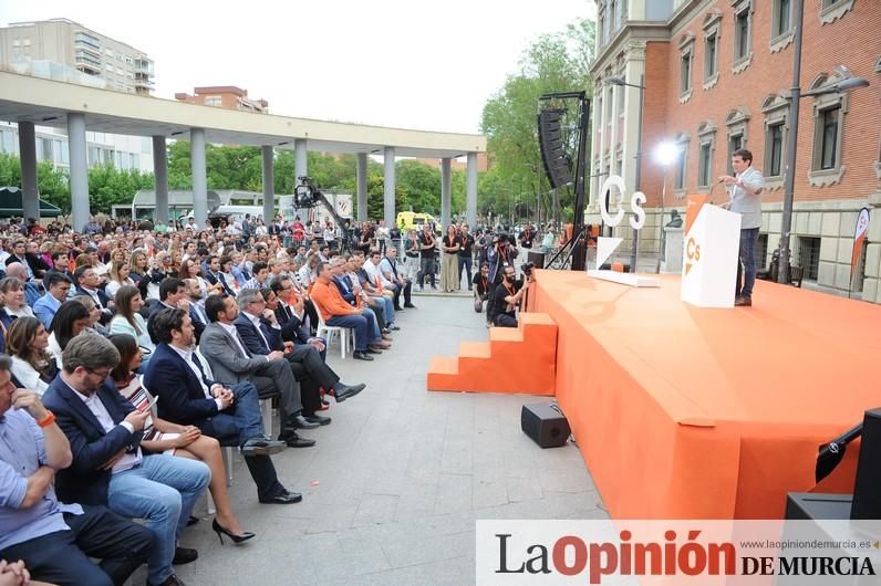 Albert Rivera, líder de Ciudadanos, en Murcia