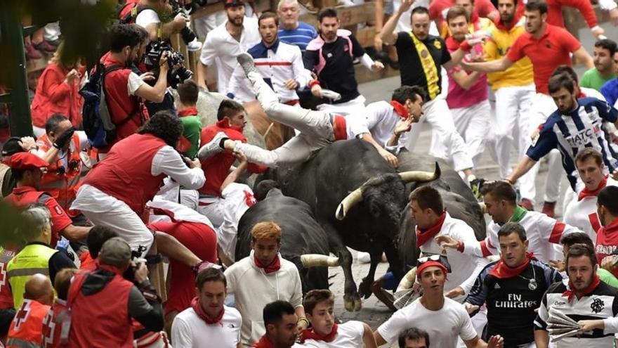 Los toros de Miura cierran San Fermín con el encierro más rápido del 2017