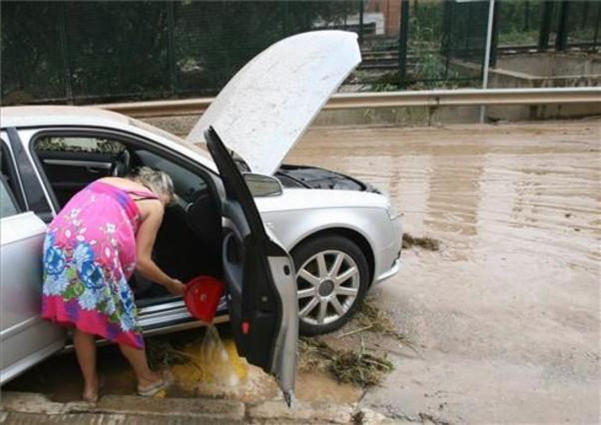 Desperfectos causados por las lluvias en Segur de Calafell.