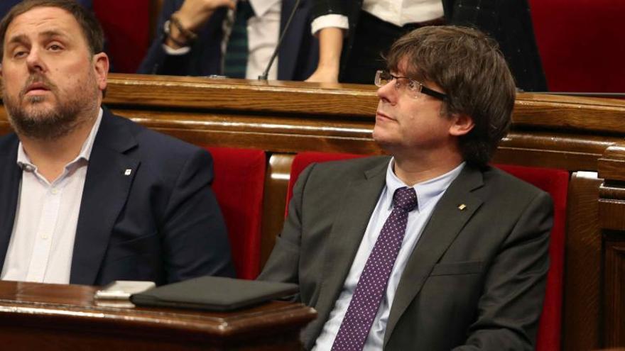 Puigdemont al Parlament.