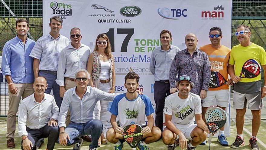 Patrocinadores y organizadores del 17 Torneo de Pádel Diario de Mallorca.