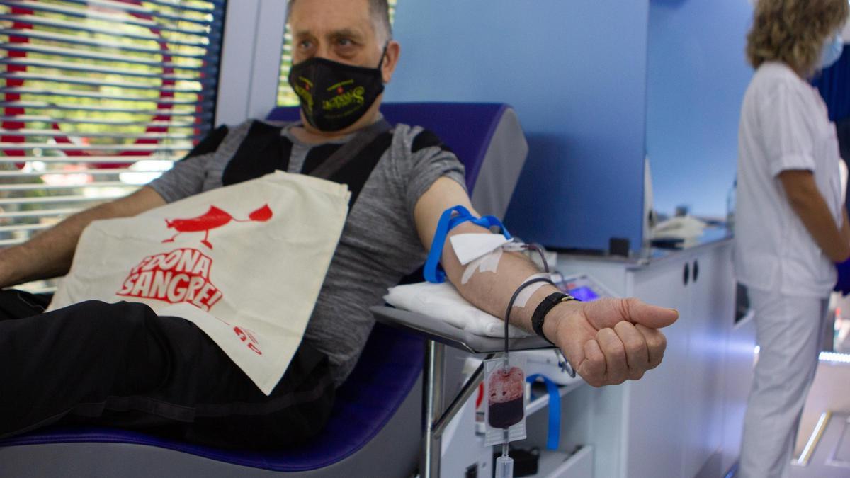 Un donante de sangre en Zamora