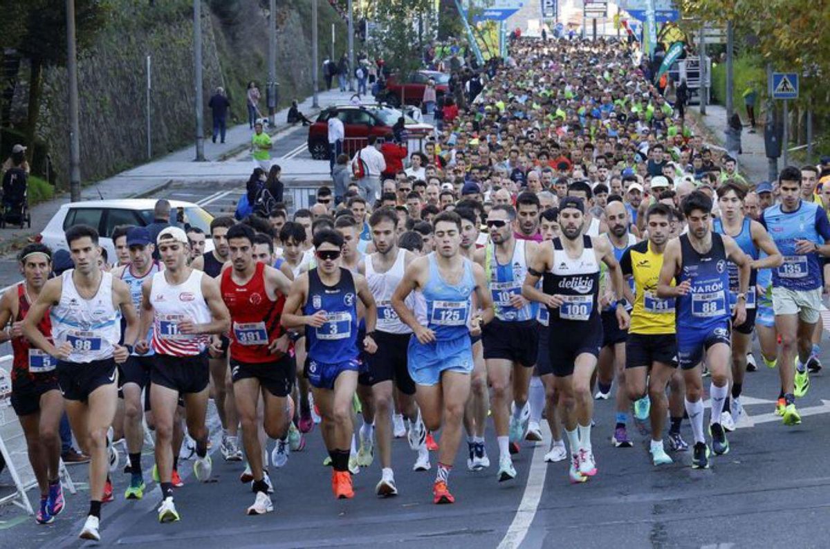 Los participantes, al incio de la prueba. |  J.P.