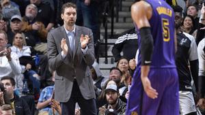 Pau Gasol traslada todo su entusiasmo al Portland, su nuevo equipo.