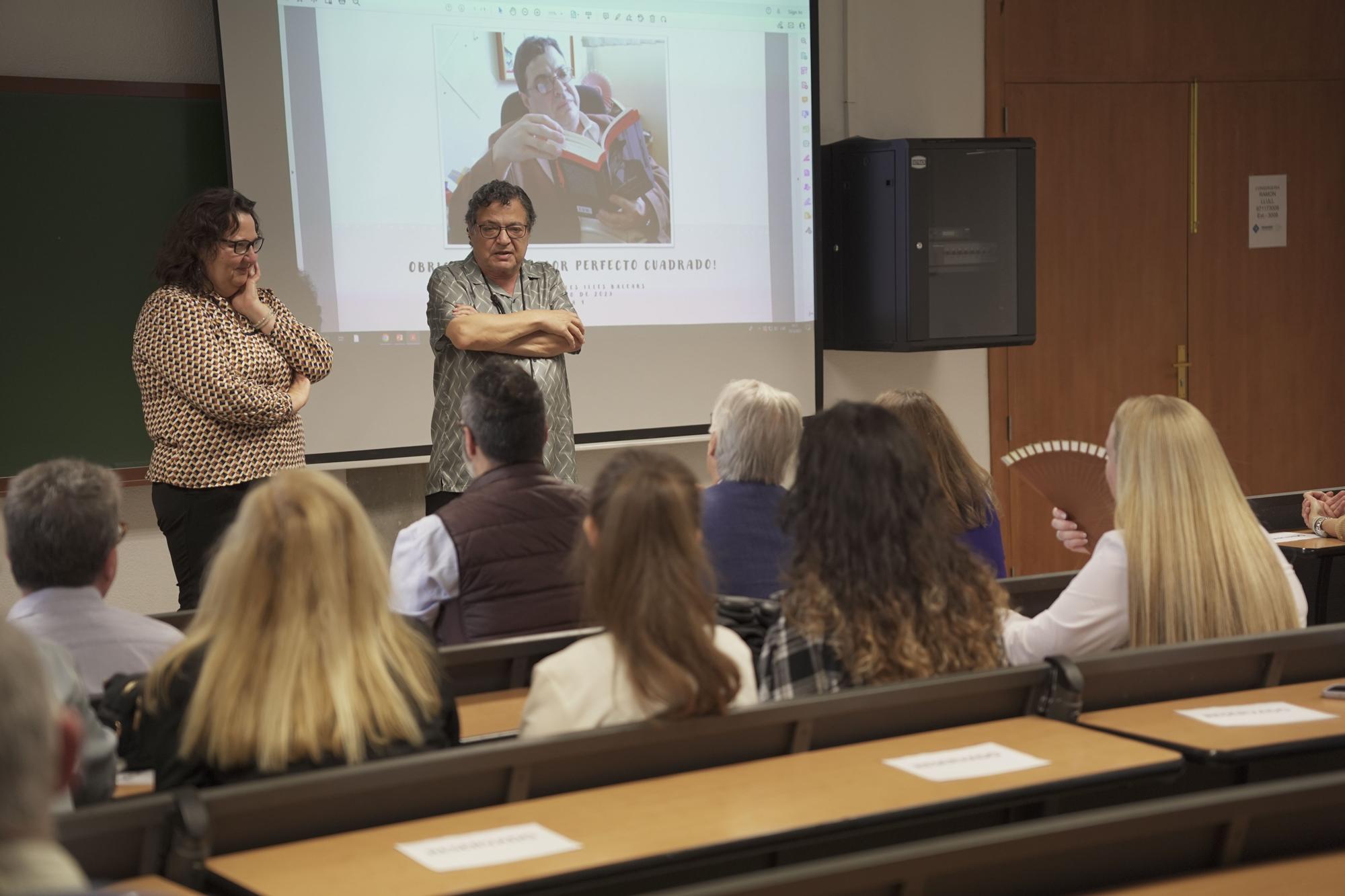 Así ha sido la última clase de Perfecto Cuadrado en la UIB: "Id por la vida con los ojos abiertos"