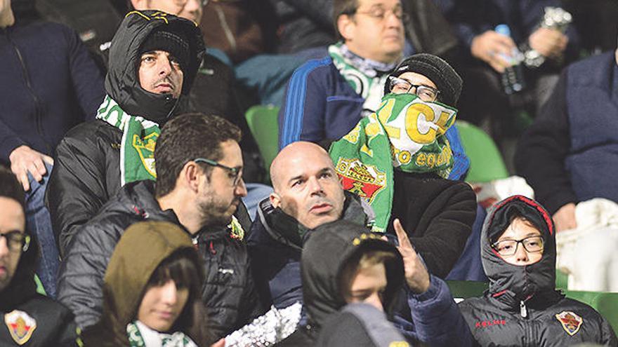 Seguidores del Elche el domingo.