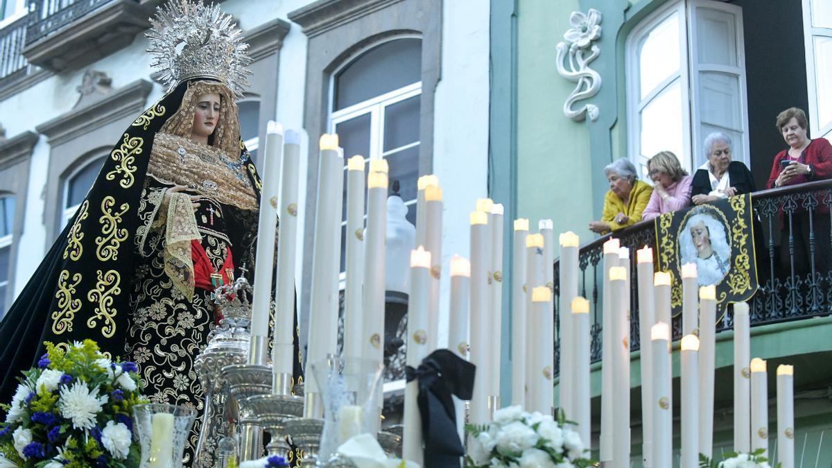 Imagen del pasado 2025 de la procesión de la virgen de Los Dolores.