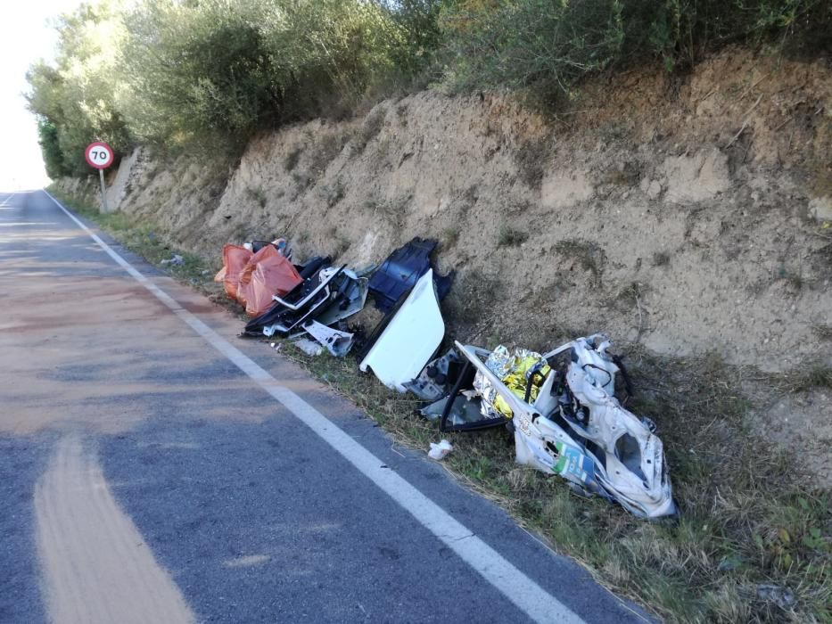 Un camionero muere tras un choque frontal contra un coche en Muro