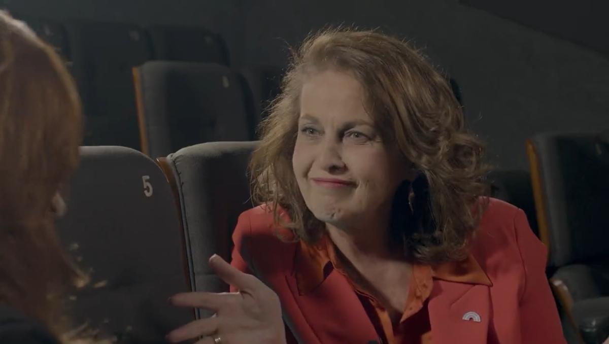 Carla Antonelli, en el vídeo promocional publicado por Más Madrid.