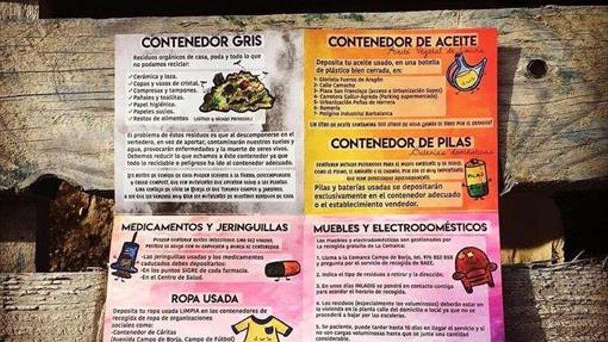 El Ayuntamiento de Borja reparte un manual para gestionar los residuos