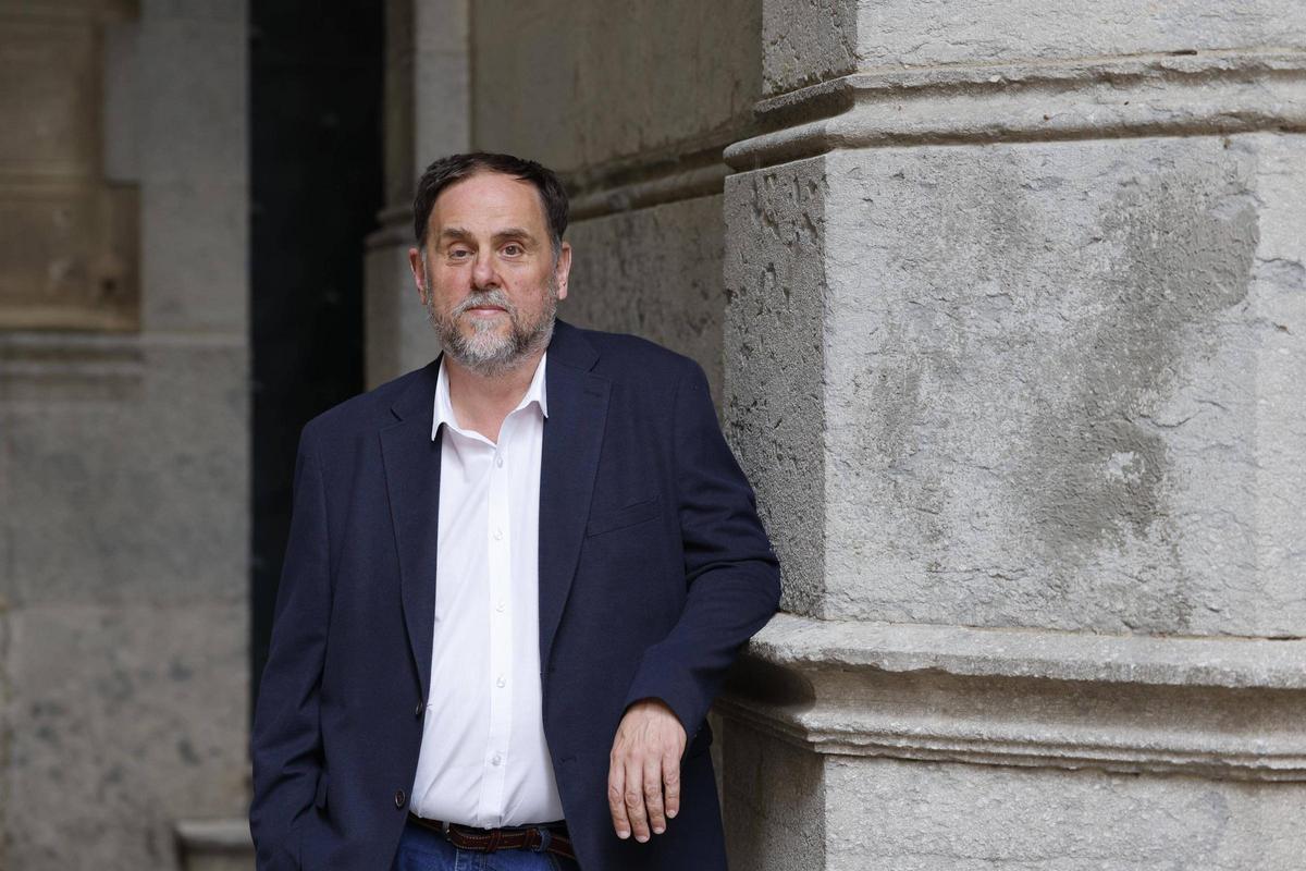 Oriol Junqueras al centre de Girona