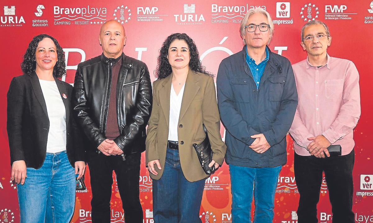 Ester Calderón, Joan-Carles Martí, Ana García, Tino Calero y Ximo Maudos.