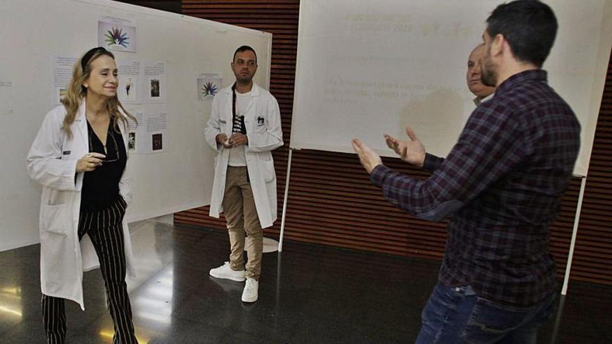 Un instante de las jornadas realizadas en el Hospital por el Día de las Enfermedades Raras.