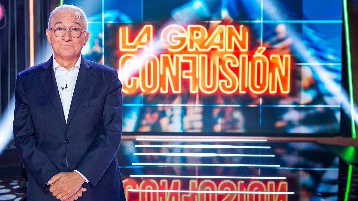 Xavier Sardà, en el plató de 'La gran confusión'