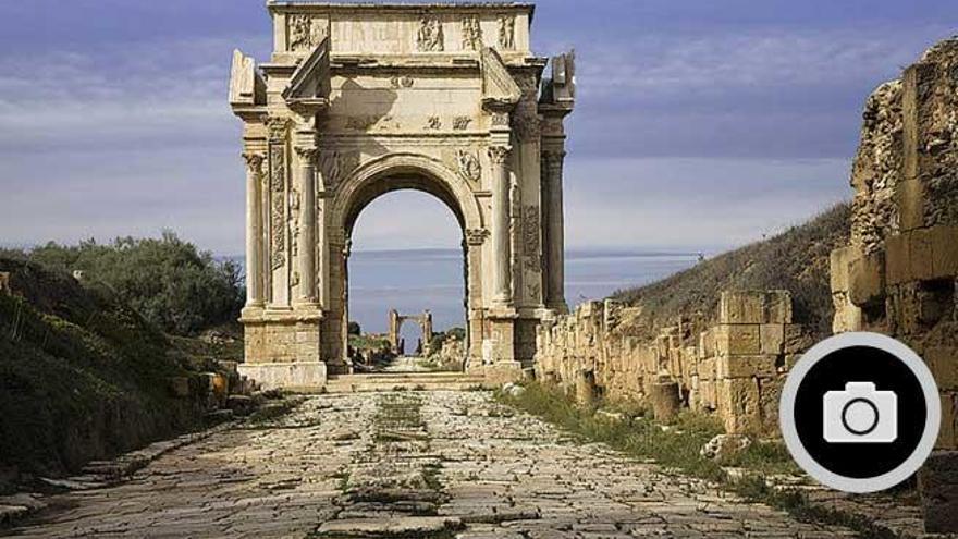 Leptis Magna, en la costa libia.