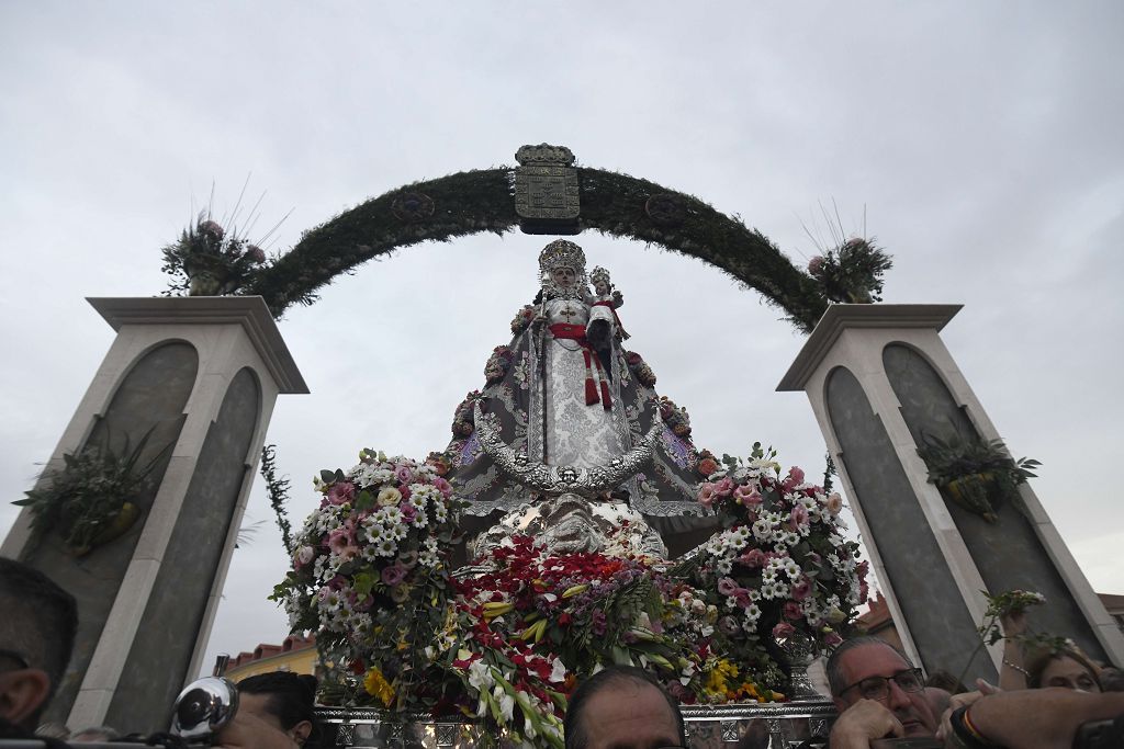 Bajada de la Virgen de la Fuensanta desde su Santuario hasta el templo catedralicio de Murcia