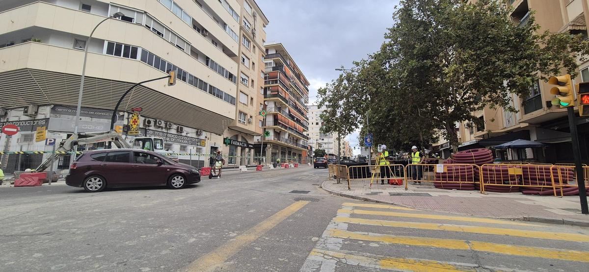 Estado actual de las obras del metro en Eugenio Gross.