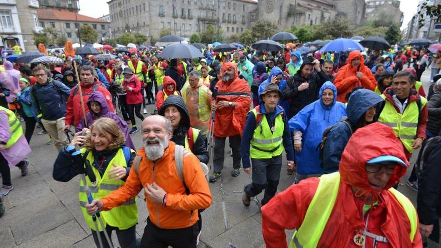 Participantes en la Pontevedrada del año pasado.