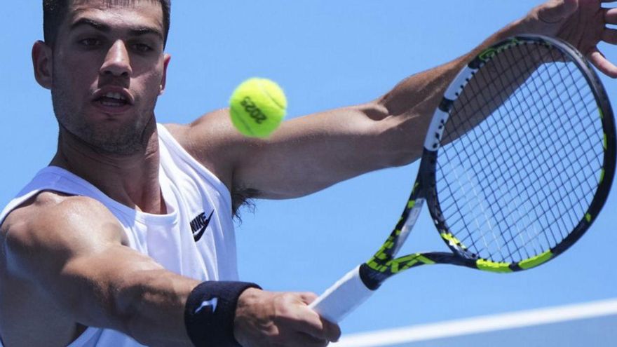 Carlos Alcaraz, listo para su debut en Australia