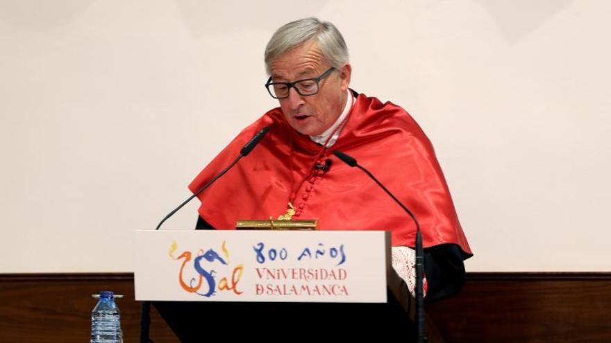 Jean Claude Juncker és investit Honoris Causa a la Universitat de Salamanca.