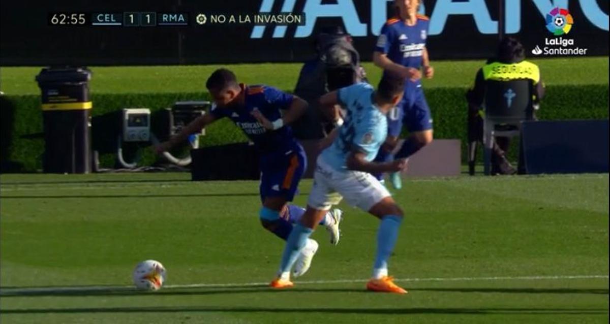 Segundo penalti señalado del Celta al Madrid Segundo penalti señalado del Celta al Madrid