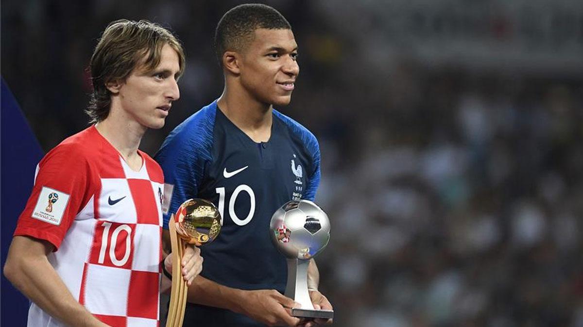Luka Modric y Kylian Mbappé fueron los protagonistas del último Mundial
