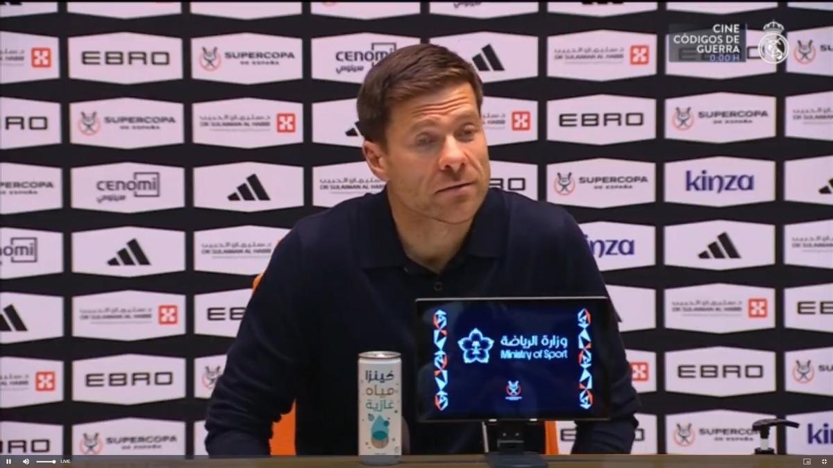 Xabi Alonso: "Mbappé viaja mañana"