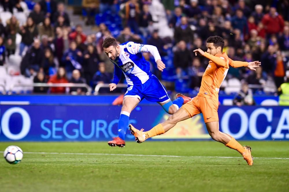 El Dépor se impone 3-2 al Málaga