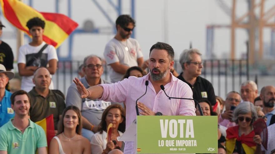 Abascal acusa al PP de querer derogar el sanchismo pactando con Sánchez