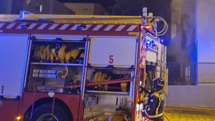 Un camión de Bomberos de Tenerife, en una actuación anterior.