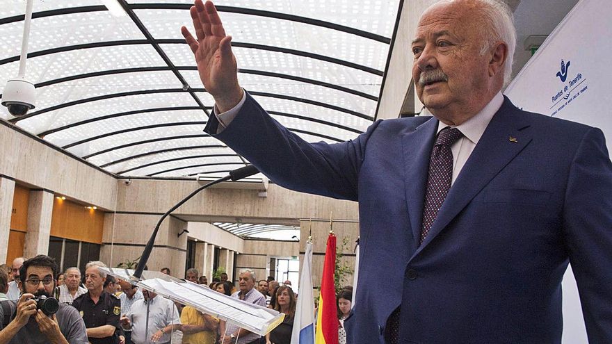 Ricardo Melchior, cuando era presidente de la Autoridad Portuaria.