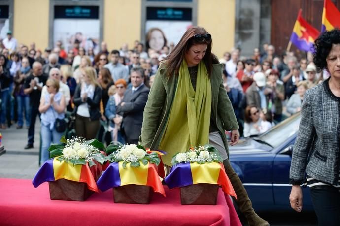 ARUCAS. Entierro de los restos encontrados en el Pozo de Tenoya.  | 24/03/2019 | Fotógrafo: José Carlos Guerra